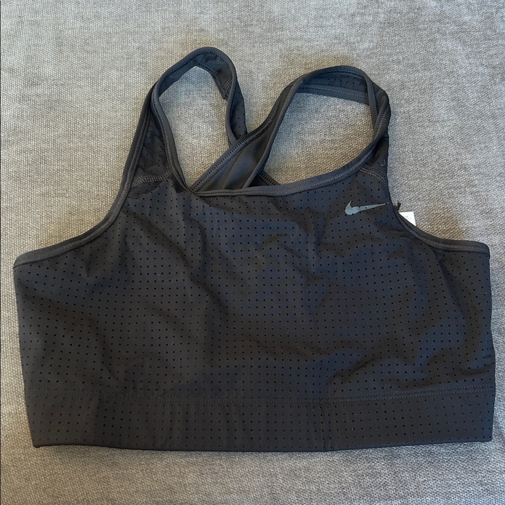 Nike Women's Perforated Black Sports Bra